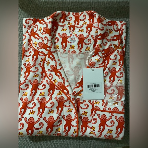 Monkey Polo Pajamas Watermelon PJs polo set - Picture 2 of 4